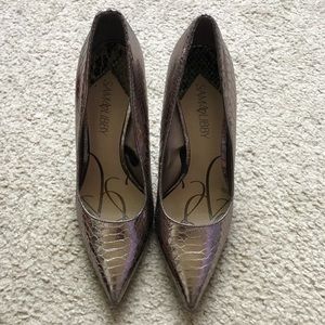 Pointy Toe Heels -Pewter